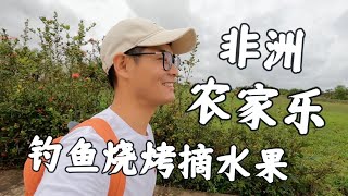 女朋友在非洲工作的地方居然是个农家乐！钓鱼烧烤摘水果太好玩