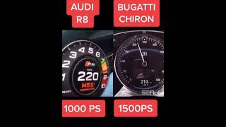 Bugatti Chiron VS 1000 HP Audi R8! 🔥 (Comparison)