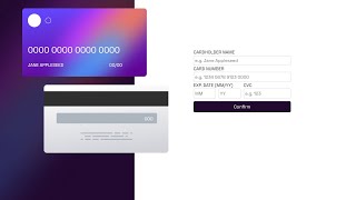 Build a Interactive Card Details Form using HTML, CSS & Javascript | Frontend Mentor Challenges