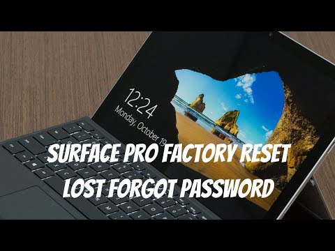 Восстановление заводских настроек Surface Pro, потеря пароля, очистка и перезагрузка (2021 г.)