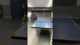 カットマンの横入れ覚醒#カットマン #横入れ#tabletennis