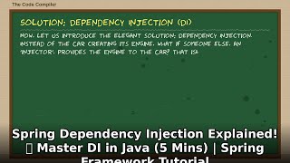 Master Spring Dependency Injection (DI) in 5 Mins! 🚀 Essential Java Spring Tutorial