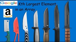 Kth Largest Element in an Array - LeetCode 215 - Python - Heap - Quick Select