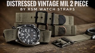 Vintage Mil 2 Piece Distressed Straps - RSM Watch Straps