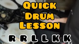 Quick drum lesson - sextuplets RLRLLK