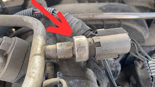 A/C Refrigerant Pressure Sensor Jeep Liberty 3.7L 2002-2007 Location and Replacement