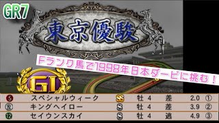 【ギャロップレーサー7】 Fランク馬で1998年日本ダービーに勝利できるのか