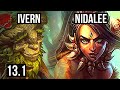 IVERN vs NIDALEE (JNG) | Rank 2 Ivern, 3/2/15, 1.2M mastery, 400+ games | KR Challenger | 13.1