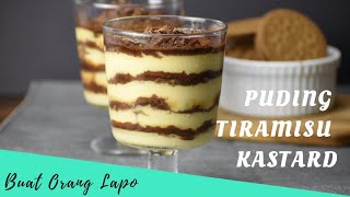 Puding Tiramisu Kastard | Custard Tiramisu Pudding