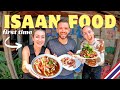 FIRST TIME eating real ISAAN FOOD 🇹🇭 SUPER SPICY Thai food in Bangkok Thailand