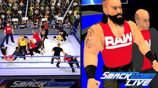 RAW roster invades SmackDown Live before Survivor Series- WR3D