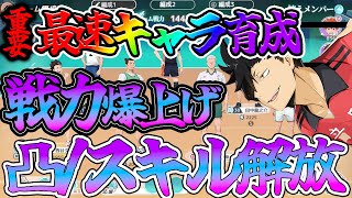 【ハイフラ】【最速キャラ育成/戦力爆上げ】知らないと損　スキルの開放方法【ハイキュー!!FLY HIGH】【ハイキューアプリ】