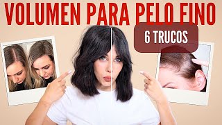 🔴 6 TRUCOS para PELO FINO y dar VOLUMEN rápido | productos y secador | Anlan