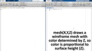 How to plot Mesh in MATLAB using Script