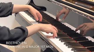 Beethoven - Sonatine in G major 1st mov.　／　ベートーヴェン：ソナチネ　ト長調　第1楽章