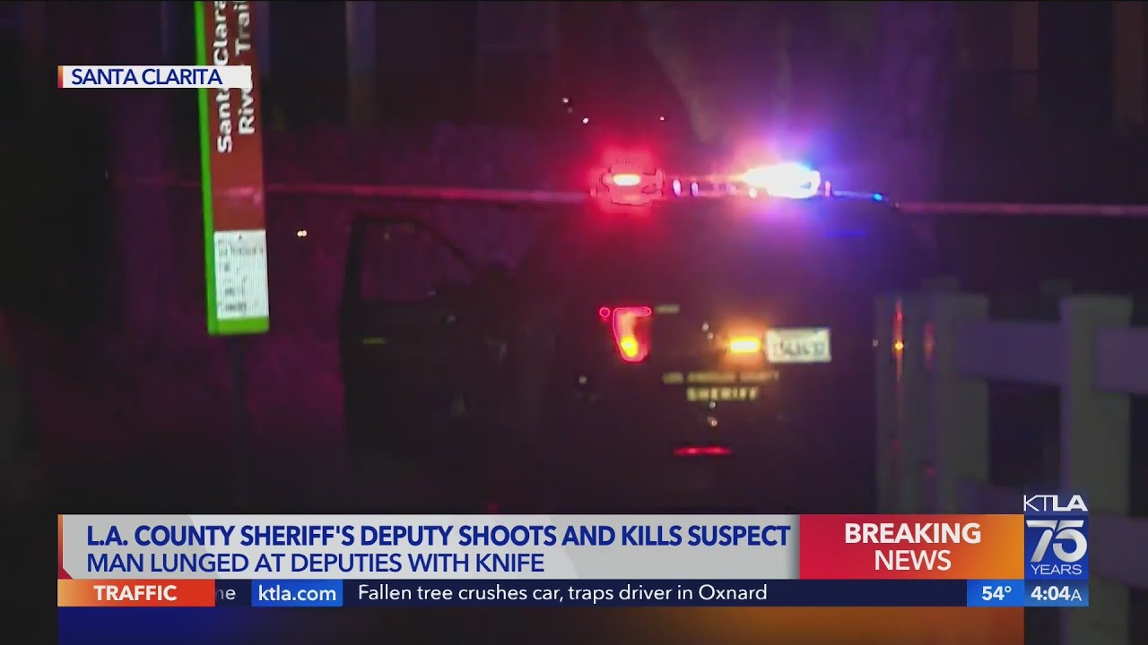 Deputies Shoot, Kill Man Armed With Knife In Santa Clarita: LASD - YouTube