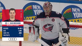 Elvis Merzļikins All 22/25 Saves vs New York Islanders 20.01.2025 | NHL