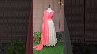 Peach shade | Customised premium banarasi silk designer dhavani/lehenga | Femira Designs #halfsaree