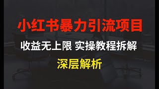 小红书暴力引流教程（附完整工具使用教程）完整版