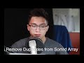 Remove Duplicates from Sorted Array Javascript Solution