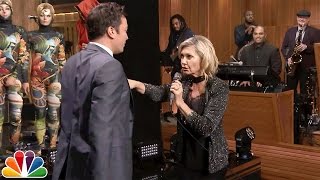 Jimmy and Olivia Newton-John Sing "You're The One That I Want" (Extended Version)