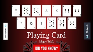 Card Trick: Pattern "387AK642QJ1095" using HTML, CSS & JavaScript | Playing Card Magic | Alpine.js