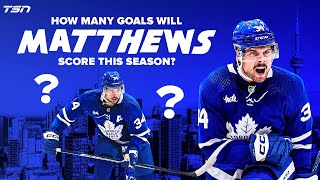 How many goals will Auston Matthews score this season?