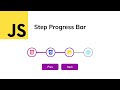 Build a Step Progress Bar | JavaScript