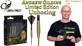 Cosmo Darts Discovery Label ANDREW GILDING GOLD LIMITED EDITION Unboxing in 4K