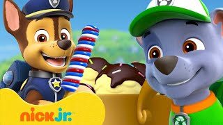 PAW Patrol Yummy Ice Cream Adventures & Rescues! 🍨 w/ Rocky & Chase | 10 Minutes | Nick Jr.