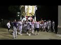 2023年７月16日 八尾高安夏祭り本宮大窪太鼓台ラストスパートの担ぎ合い