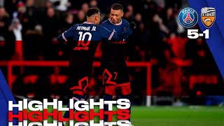 HIGHLIGHTS | PSG 5-1 LORIENT | Mbappé, Neymar Jr & Messi ⚽️