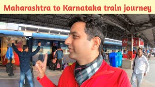 Karnataka Ep 1 | Mumbai to Hubli train vlog | LTT Hubballi Exp. full train journey