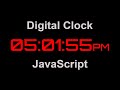 Create Digital Clock using JavaScript | Digital Clock create using HTML CSS and JavaScript