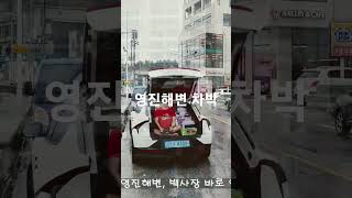 강원 영진해변 차박 비오는날