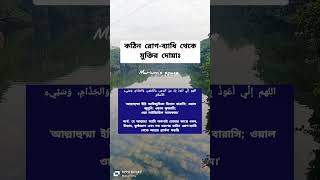 কঠিন রোগ-ব্যাধি থেকেমুক্তির দোয়াঃ #youtubeshorts #shortsvideo #shorts #trending