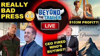 DRAMA - Dwayne Johnson & Jerry Seinfeld, Paramount CEO Fired, Deal 2024 Skydance