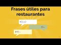 How to order food and drink in Spanish - Learn Spanish