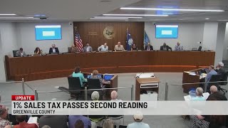 1% sales tax passes second reading in Greenville Co.