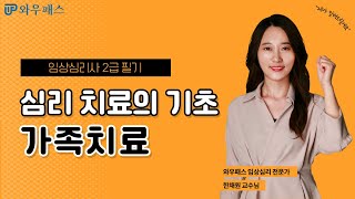 임상심리사2급 필기 : 심리치료의 기초-가족치료 [와우패스 한채원 교수님]