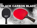 Custom Table Tennis Black Carbon Table Tennis Blade