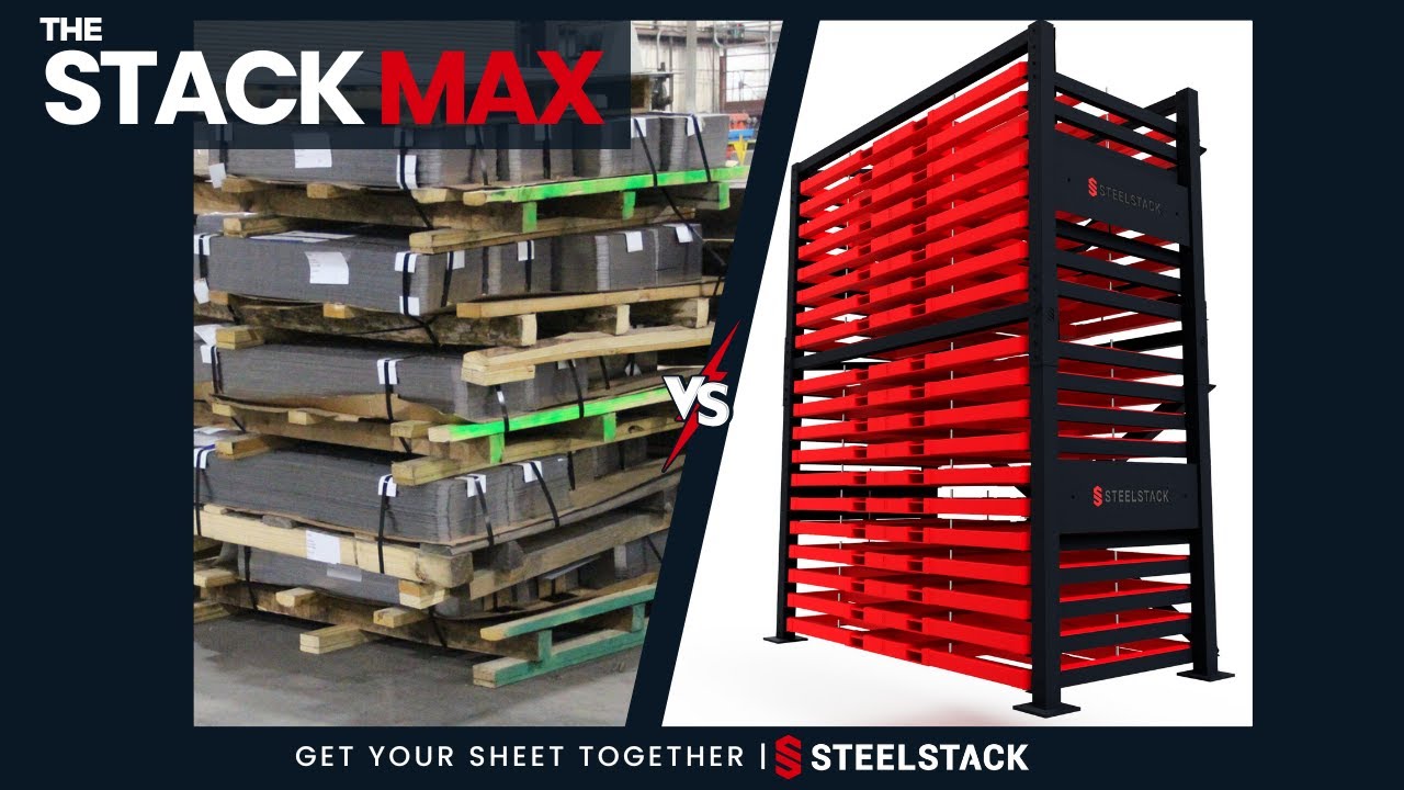 Sheet Metal Rack Stack Max Simplify Storage For Your Shop Youtube