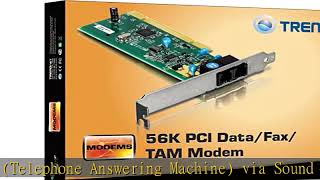 TRENDnet 56K Internal PCI Data,Fax and TAM Modem, TFM-PCIV92A