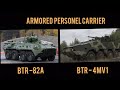 BTR - 82A (Russia) vs. BTR - 4MV1 (Ukraine) 8x8 Wheeled APC Military Comparison