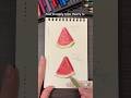 How to elvate art with color theory watermelon 🍉 | beginner art tips #watermelon #art #colortheory