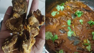 ఆంధ్ర స్పెషల్ ఎండు ముక్కల పులుసు👌 || dry mutton curry 😋|| ఎండు ముక్కల పులుసు 😋|| Endu mukkala pulusu