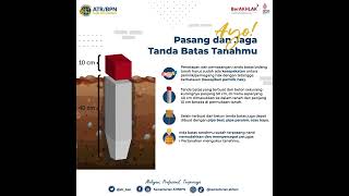 Pasang dan Jaga Tanda Batas Tanahmu