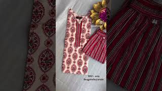 WhatsApp 9087128226 for bookings. 3pc cotton salwar sets.