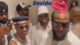 Burna boy \u0026 Wizkid ignore Davido at Tony Elumelu White Party