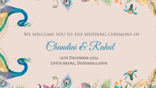 The Wedding Ceremony of Chandini \u0026 Rahul - LIVE